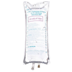 0.15% Potassium Chloride in 5% Dextrose for Injection in 1,000mL EXCEL IV Container - 12/Case (L6250) B. Braun Medical, Inc.