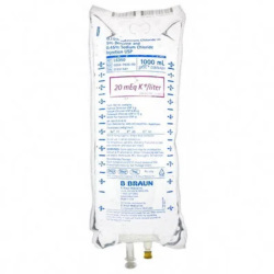 0.075% Potassium Chloride in 5% Dextrose and 0.45% Sodium Chloride for Injection in 1,000mL EXCEL IV Container - 12/Case (L6340) B. Braun Medical, Inc.