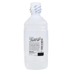 0.25% Acetic Acid Irrigation ion 1,000mL Plastic Pour Bottle - 12/Case (2F7184) Baxter Healthcare Corporation