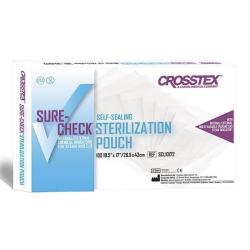 10.5” x 17” Sure-Check Sterilization Pouches - 500/Case (SCL10172) Crosstex International 10.5” x 17” Sure-Check Sterilization Pouches - 500/Case (SCL10172) Crosstex International