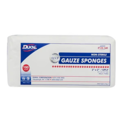 2" x 2" 12-Ply Gauze Sponge - 8,000/Case (2128-100) Dukal Corporation 2" x 2" 12-Ply Gauze Sponge - 8,000/Case (2128-100) Dukal Corporation