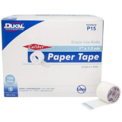 1" x 1-1/2 Yards White Paper Tape - 100/Box (P15) Dukal Corporation 1" x 1-1/2 Yards White Paper Tape - 100/Box (P15) Dukal Corporation