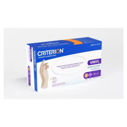 Large Criterion Clear Vinyl PF Exam Glove - 100/Box (5700090) Henry Schein Medical