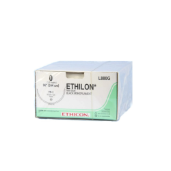 0 x 96" Ethilon® Nylon Black Sutures with TP-1 Needle - 12/Box - (L880G) Ethicon Inc.