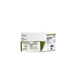 3-0 x 18" Nylon Black Monofilament Sutures with C-14 Needle - 12/Box (S663GX) McKesson Corporation