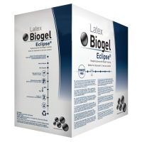 Size 5.5 Biogel Eclipse Latex PF Surgical Glove - 200 Pairs/Case (75255) Molnlycke Health Care