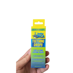 Baby ORCA Teething Drops, 10mL bottle (0.34 fl. oz.) with reusable dropper. 6 bottles/bx (310995) Orca Baby ORCA Teething Drops, 10mL bottle (0.34 fl. oz.) with reusable dropper. 6 bottles/bx (310995) Orca
