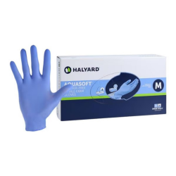 Medium Aquasoft Nitrile PF Exam Glove - 300/Box (43934) O&M Halyard Inc.