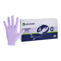 X-Small Lavender Nitrile PF Exam Glove - 250/Box (52816) O&M Halyard Inc.