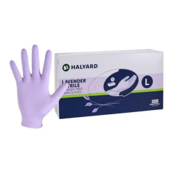 Large Lavender Nitrile PF Exam Glove - 250/Box (52819) O&M Halyard Inc.