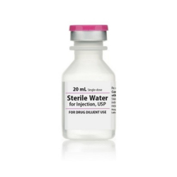 Sterile Water Diluent for Injection in 20mL Single Dose Vial - 25/Pack - (00409488720) Hospira