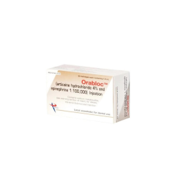 Orabloc Articaine with 1:100,000 Epinephrine - 50/Box (2101051) Pierrel Pharma SRL