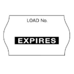 Comply Black "Expires" Sterilization Load Labels - 12 Rolls/Case (1257BL) 3M Health Care (now Solventum)